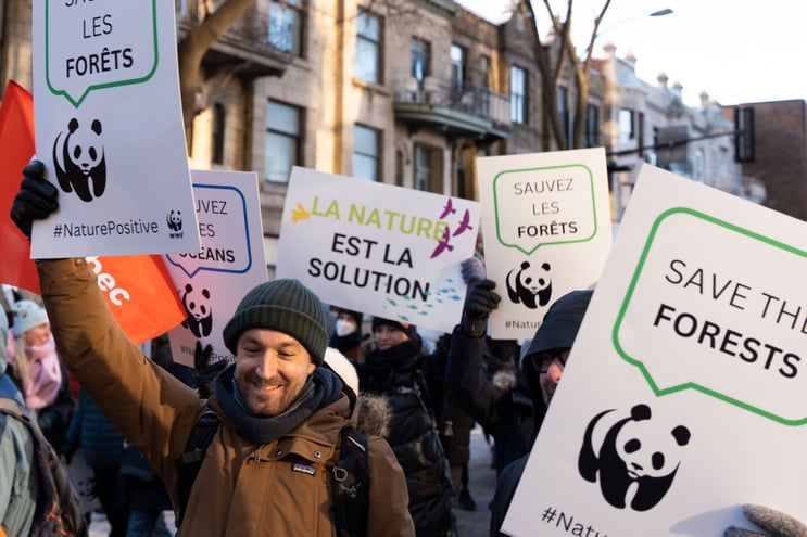 March at Cop15 (c) Holly Chapman WWF