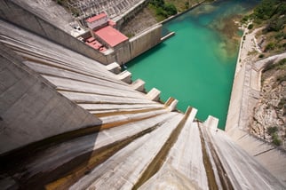 Threat - Hydropower dams block migration routes & natural flow of water sediment & nutrients © Global Warming Images_WWF